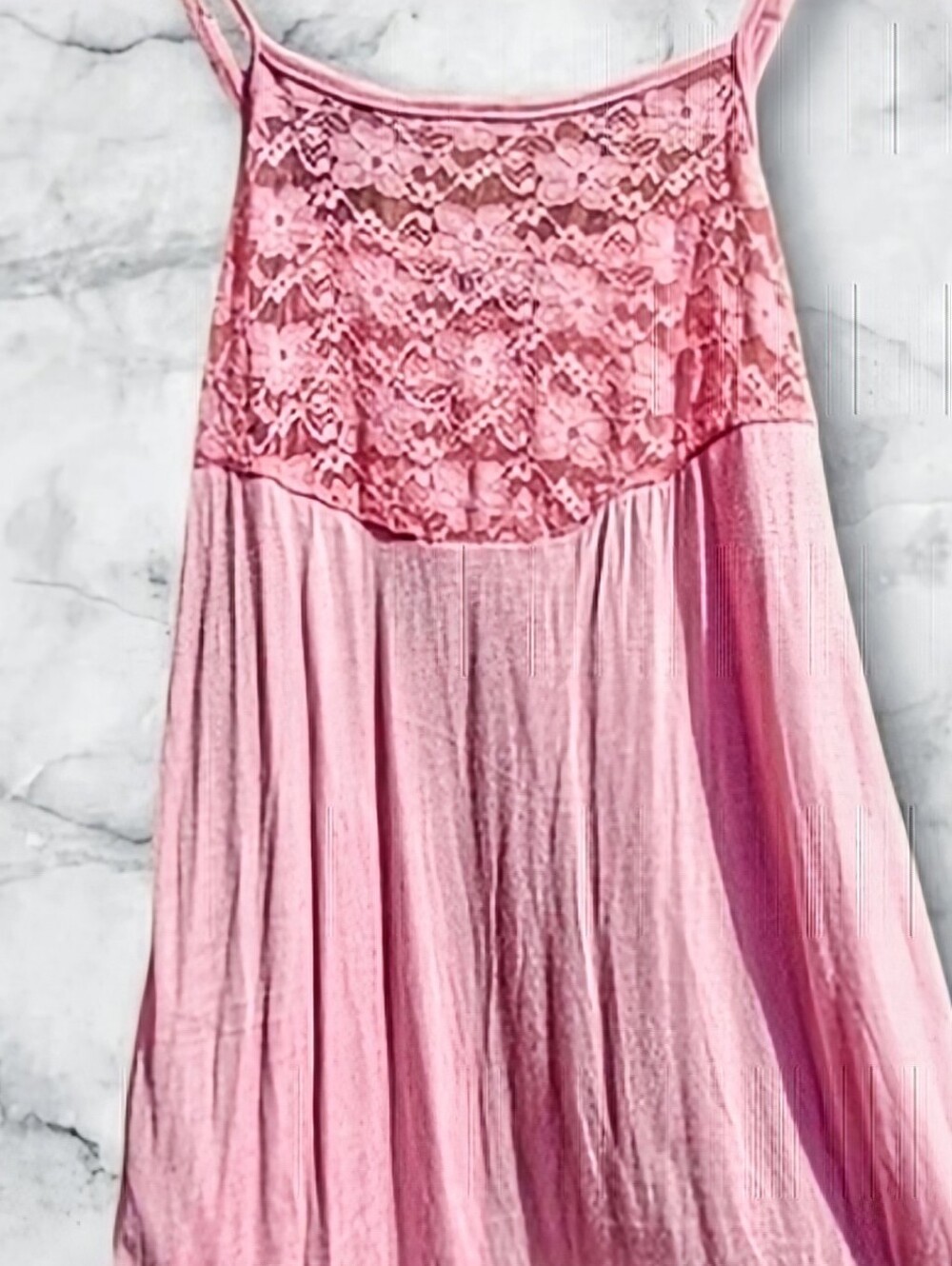 :M: Joan Vass Pink Lace Stretch Camisole New With Tags.